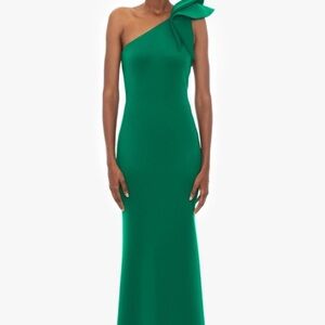 Green One‎ Shoulder Dress Cocktail